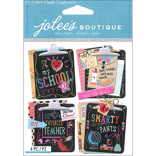 EK Success - Jolee's Boutique - 3 Dimensional Stickers - Chalk Clipboard