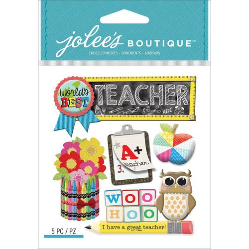 EK Success - Jolee's Boutique - 3 Dimensional Stickers - Teacher