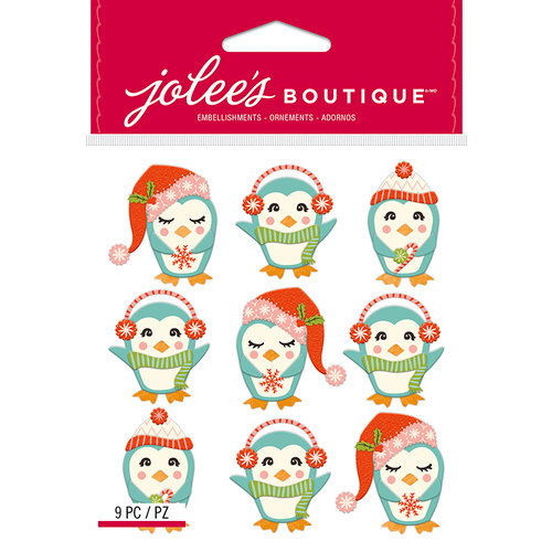 EK Success - Jolee's Boutique - Christmas - 3 Dimensional Stickers - Winter Penguins Repeats