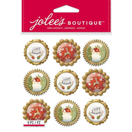 EK Success - Jolee's Boutique - Christmas - 3 Dimensional Stickers - Holiday Icon Baubles Repeats