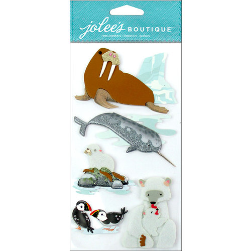 EK Success - Jolee's Boutique - 3 Dimensional Stickers - Arctic Animals