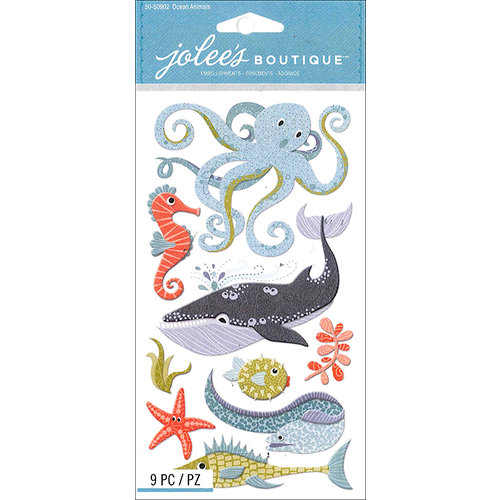 EK Success - Jolee's Boutique Le Grande - 3 Dimensional Stickers - Ocean Animals