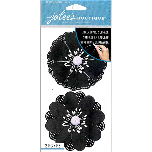EK Success - Jolee's Boutique Le Grande - 3 Dimensional Stickers - Chalkboard Flowers