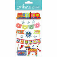 EK Success - Jolee's Boutique - 3 Dimensional Stickers - Icons Mexico Words