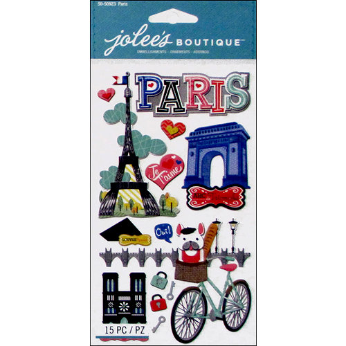 EK Success - Jolee's Boutique - 3 Dimensional Stickers - Large Paris