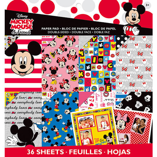 EK Success - Disney Collection - 12 x 12 Paper Pad - Mickey Friends