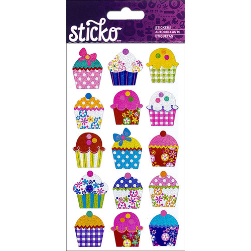 EK Success - Sticko - Stickers - Electric Cupcakes