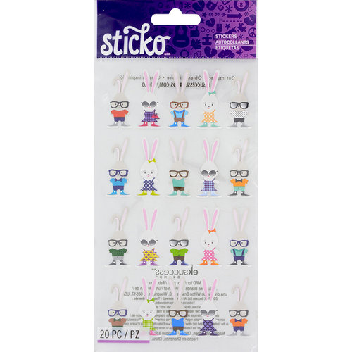 EK Success - Sticko - Stickers - Hipster Bunnies
