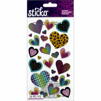 EK Success - Sticko - Stickers - Patterned Hearts