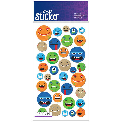 EK Success - Sticko - Stickers - Smiley Face Characters