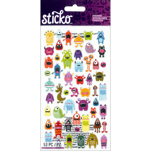 EK Success - Sticko - Stickers - Mini - Monsters