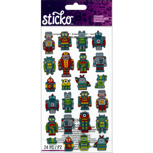 EK Success - Sticko - Stickers - Mini Robots