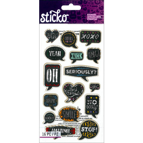 EK Success - Sticko - Chalkboard Stickers - Quotes