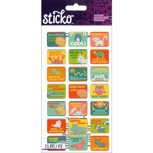 EK Success - Sticko - Stickers - Silly Animal Phrases