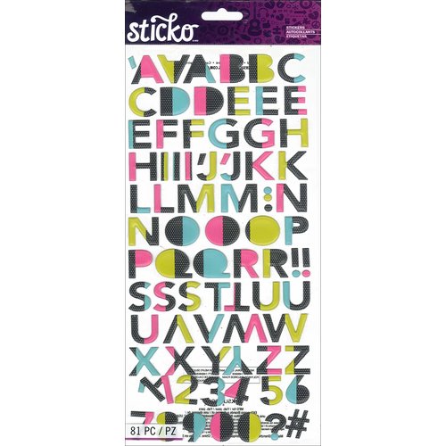 EK Success - Sticko - Large Stickers - Dipped Alphabet