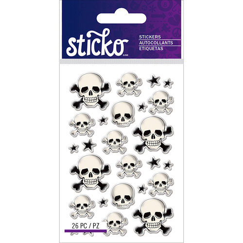 EK Success - Sticko - Epoxy Stickers - Mini - Skulls