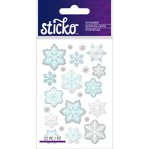 EK Success - Sticko - Epoxy Stickers - Mini - Snowflakes