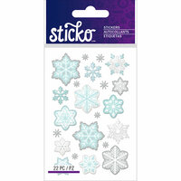 EK Success - Sticko - Epoxy Stickers - Mini - Snowflakes