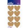EK Success - Sticko - Stickers - Burlap Labels - Heart