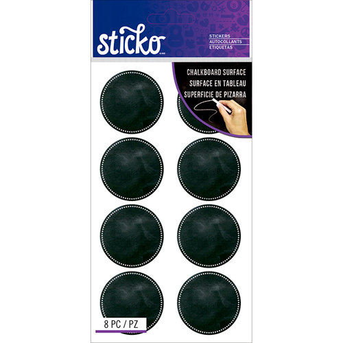 EK Success - Sticko - Stickers - Chalkboard Labels - Circle