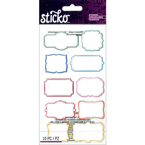 EK Success - Sticko - Stickers - Color Frame Labels