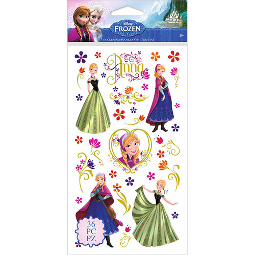 EK Success - Disney Collection - Frozen - Stickers - Anna and Flowers