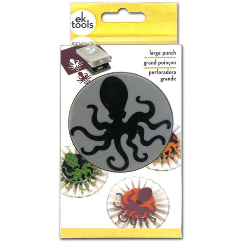 EK Success - Paper Shapers - Slim Profile - Large Punch - Octopus