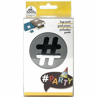 EK Success - Paper Shapers - Slim Profile - Large Punch - Double Hashtag