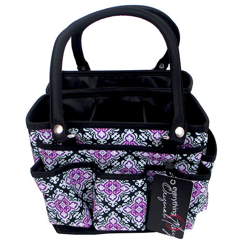 Everything Mary - Fold Open Organizer - Black and Purple