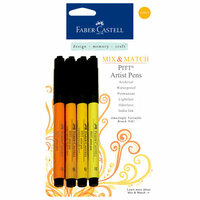 Faber-Castell - Mix and Match Collection - Pitt Artist Pens - Yellow - 4 Piece Set
