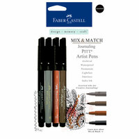 Faber-Castell - Mix and Match Collection - Pitt Artist Pens - Journaling - 4 Piece Set