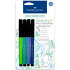 Faber-Castell - Mix and Match Collection - Pitt Artist Pens - Blue and Green - 4 Piece Set