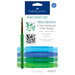 Faber-Castell - Mix and Match Collection - Color Gelatos - Blue and Green - 4 Piece Set with Clear Acrylic Stamp
