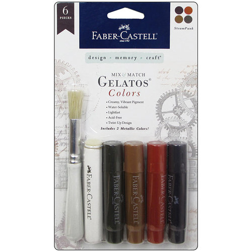 Faber-Castell - Mix and Match Collection - Color Gelatos - Steam Punk - 6 Piece Set