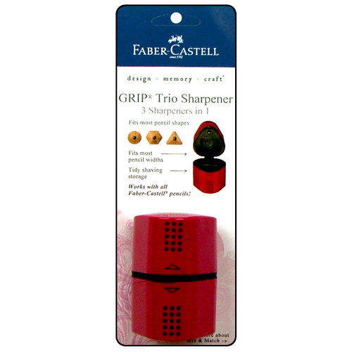 Faber-Castell - Mix and Match Collection - Blackberry Grip Trio Sharpener