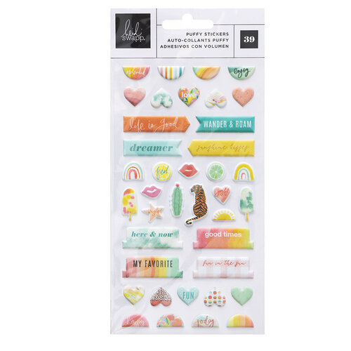Heidi Swapp - Sun Chaser Collection - Puffy Stickers - Mini