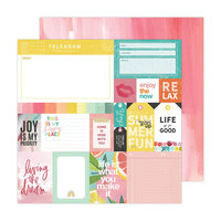 Heidi Swapp - Sun Chaser Collection - 12 x 12 Double Sided Paper - Happy Place