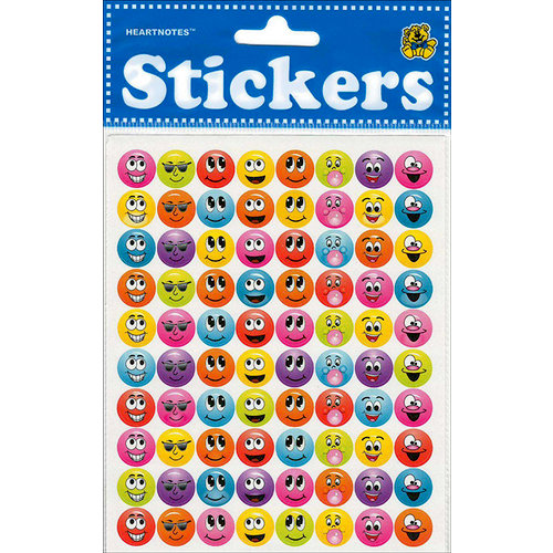 Draper International - Heartnotes Stickers - Smile Faces- Tiny Goofy 2