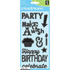 Inkadinkado - Clear Acrylic Stamps - Marquee Birthday