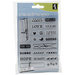 Inkadinkado - Clear Acrylic Stamp Set with Acrylic Block - Cloth Pins