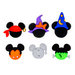 Jesse James - Disney - Buttons - Mickey and Minnie - Halloween Hats