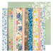 K and Company - Antique Garden Collection - 12 x 12 Double Sided Paper - Wallpaper Stripe