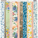 K and Company - Antique Garden Collection - 12 x 12 Double Sided Paper - Wallpaper Stripe