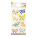 K and Company - Antique Garden Collection - Stickers - Fabric Butterfly