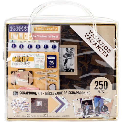 K and Company - 8 x 8 Scrapbook Kit - Vacation