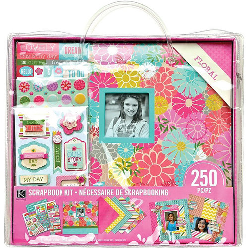 K and Company - 12 x 12 Scrapbook Kit - Floral