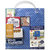 K and Company - 8.5 x 11 Pocket Journal Kit - Stripes - Blue