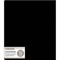 K and Company - 8.5 x 11 Scrapbook Album - Basic Faux Leather - Black