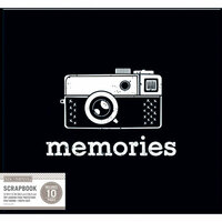 K and Company - 12 x 12 Scrapbook Window Album - Vintage Memories - Black