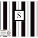 K and Company - 12 x 12 Scrapbook Album - Monogram - Stripe - Black and White